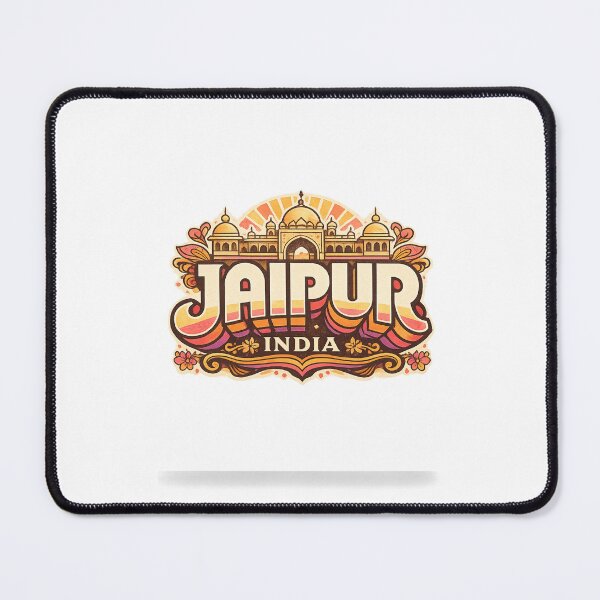 Item preview, Jaipur Rajasthan with Hawa Mahal and Pink City Architecture India designed and sold by Aryabek.