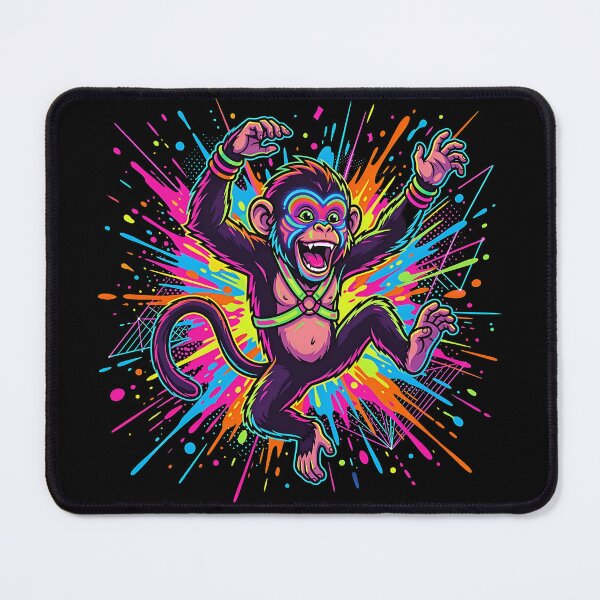 Item preview, Crazy Party Monkey – Neon Chaos Mode designed and sold by RH Design Lab.