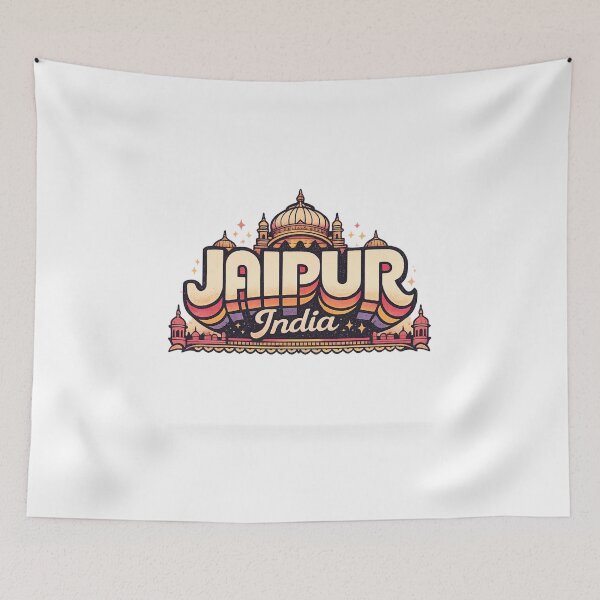 Item preview, Jaipur India Skyline with Amber Fort and City Palace Rajasthan designed and sold by Aryabek.