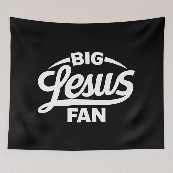 Item preview, Big Jesus Fan, jesus lover designed and sold by CloudyPress.