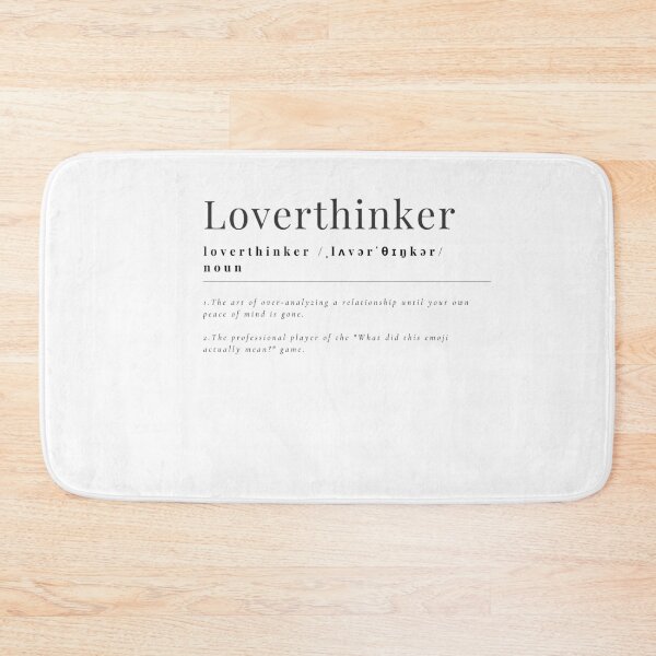 Item preview, Loverthinker Definition Minimalist Dictionary Art designed and sold by Atlasoloji.