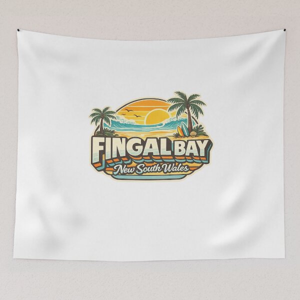 Item preview, Fingal Bay Beach with Port Stephens and Tomaree Head New South Wales designed and sold by Aryabek.