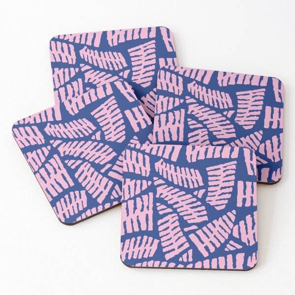 Item preview, Leaves Pattern Blue and Pink designed and sold by JustCreate2016.