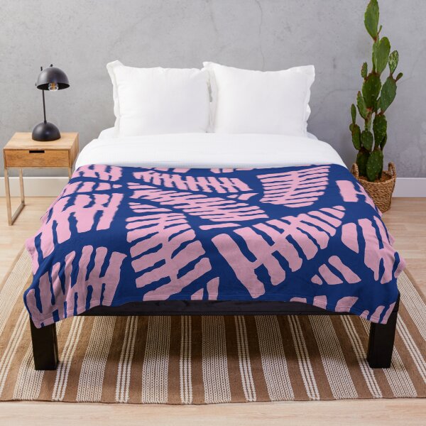 Item preview, Leaves Pattern Blue and Pink designed and sold by JustCreate2016.