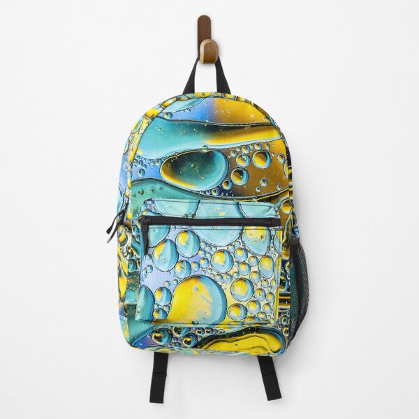 Item preview, Golden Oil Bubbles on Deep Blue Liquid Abstract designed and sold by MartinAlex66554.