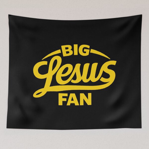 Item preview, Big Jesus Fan, jesus lover designed and sold by CloudyPress.