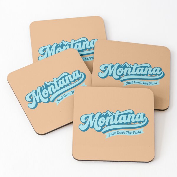 Item preview, Montana Retro 406 Script Vintage Aesthetic Just Over The Pass Mountain designed and sold by Cozy-Old-Pub.