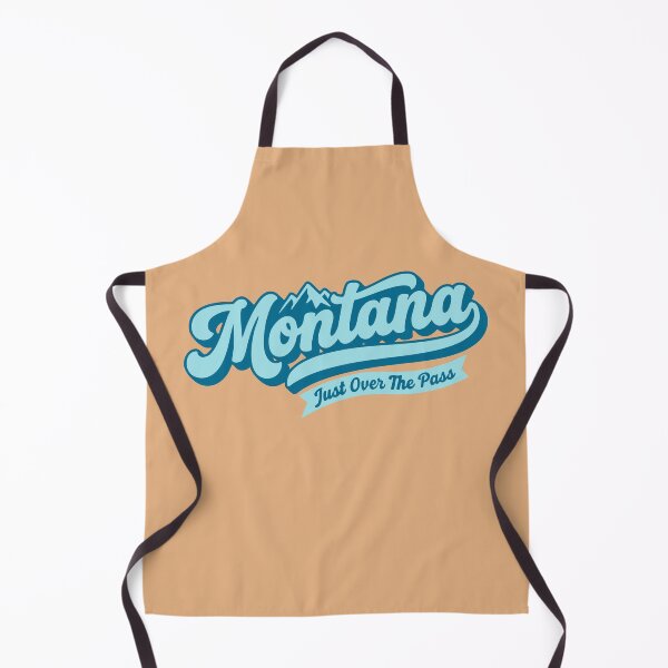 Item preview, Montana Retro 406 Script Vintage Aesthetic Just Over The Pass Mountain designed and sold by Cozy-Old-Pub.