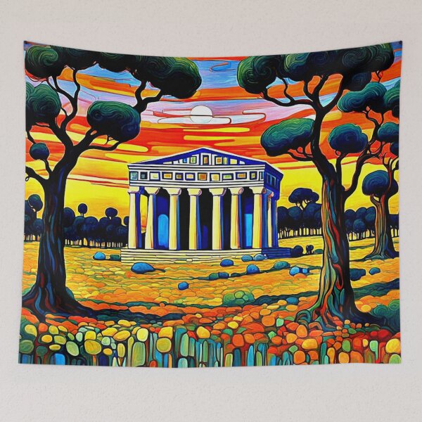 Item preview, Temple in meadow designed and sold by George Hutton Hunter.