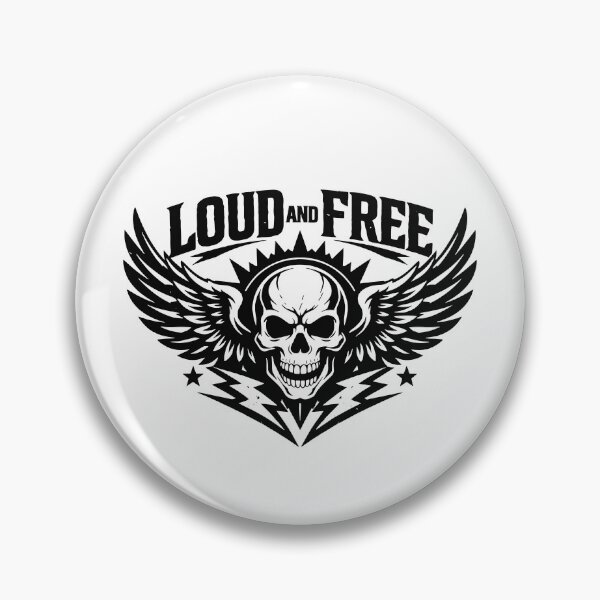 Item preview, Loud and Free Skull Wings designed and sold by SnappyPNG.
