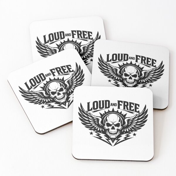 Item preview, Loud and Free Skull Wings designed and sold by SnappyPNG.