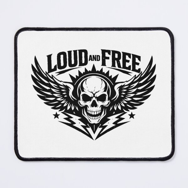 Item preview, Loud and Free Skull Wings designed and sold by SnappyPNG.