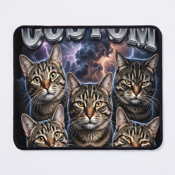 Item preview, Custom Cat Lover Shirt – Stormy Night Cat Crew Design designed and sold by Dhakagallere.