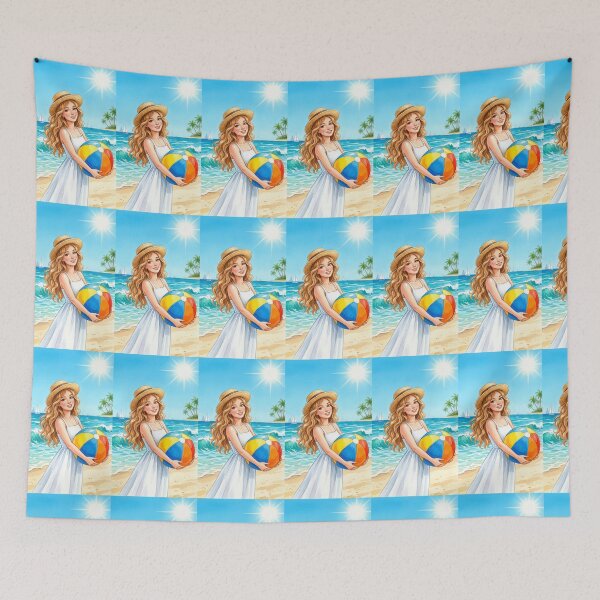Item preview, Young girl enjoying the summer sun designed and sold by carlsmart1.