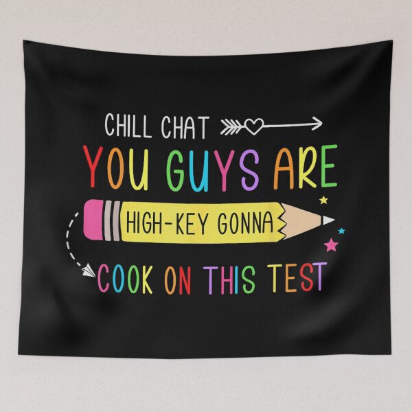 Item preview, High Key Gonna Cook On This Test Funny Gen Z Slang Teacher designed and sold by MassonCalepon.