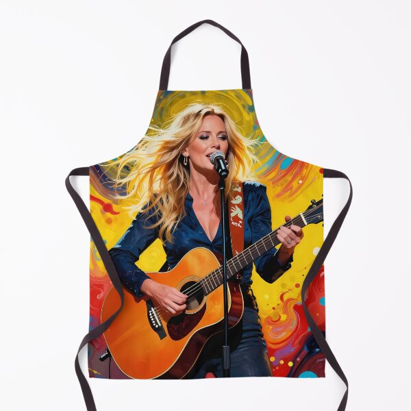 Item preview, Radiant Songstress With Guitar In Vivid Painted Swirls designed and sold by ArtaFutura.