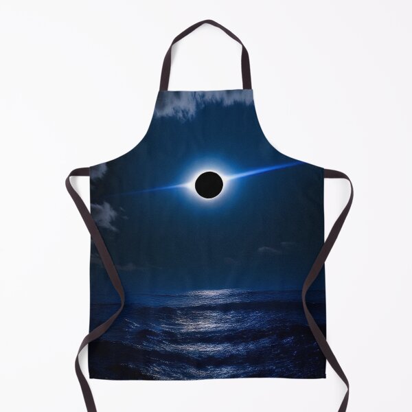 Item preview, Total solar eclipse above dark ocean and clouds designed and sold by ChernivtsiSkoda.