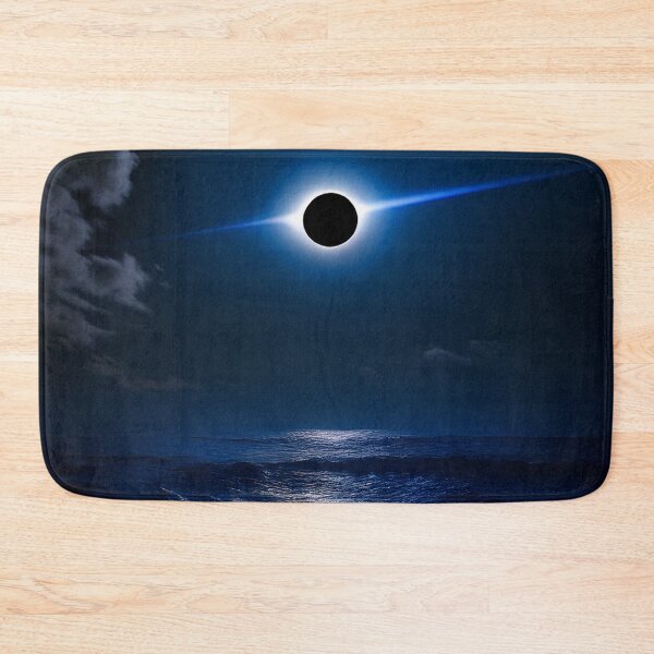 Item preview, Total solar eclipse above dark ocean and clouds designed and sold by ChernivtsiSkoda.