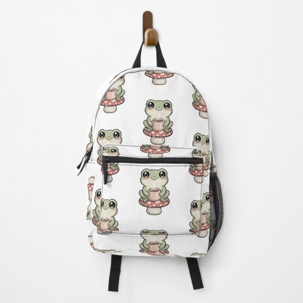 Item preview, Cute Cozy Frog Drinking Tea – Kawaii Aesthetic Frog Sticker designed and sold by YounexxART.