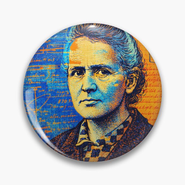 Item preview, Marie Curie: Pop Art Portrait - Chemistry Poster designed and sold by Mr Mustard Prints.