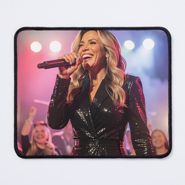 Item preview, Radiant Pop Vocalist Glowing Beneath Midnight Stage Lights designed and sold by ArtaFutura.
