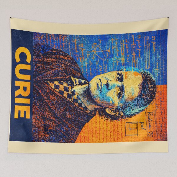Item preview, Marie Curie: Pop Art Portrait - Chemistry Poster designed and sold by Mr Mustard Prints.