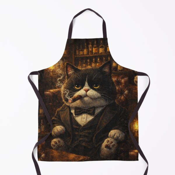 Item preview, Godfather Cat Cigar Lounge Portrait designed and sold by CataosMeow.