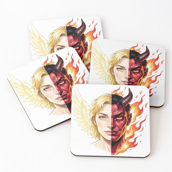 Item preview, Angel vs Demon designed and sold by catcurio.