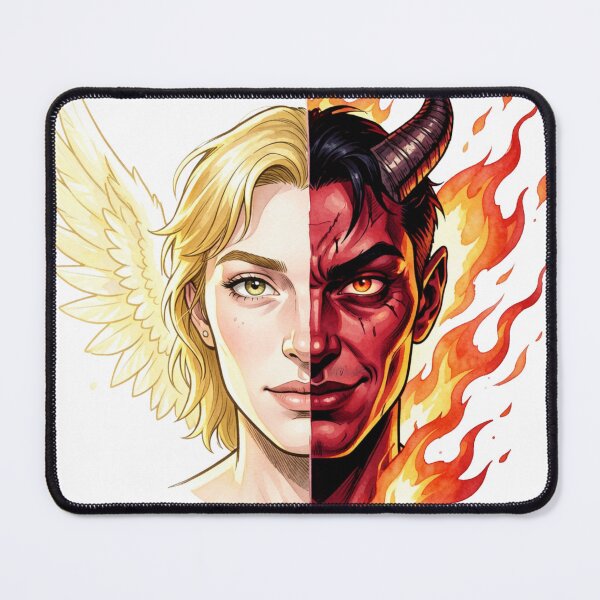 Item preview, Angel vs Demon designed and sold by catcurio.