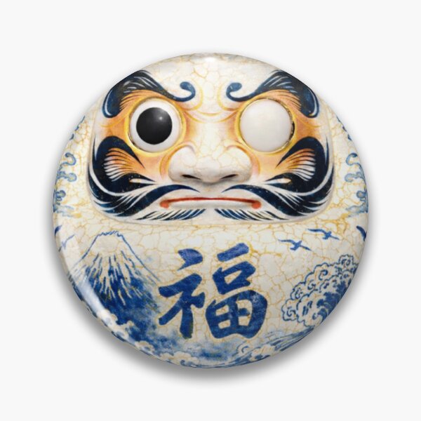 Item preview, Daruma: Porcelain Fuji & Wave Archive - 達磨「白磁富士波」 designed and sold by NYAO-YUUKI.