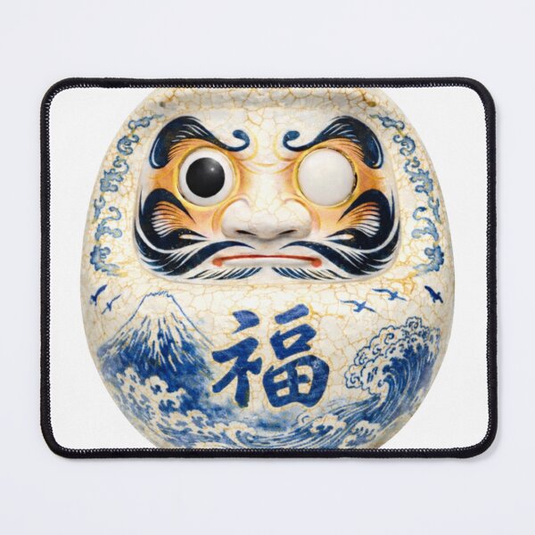 Item preview, Daruma: Porcelain Fuji & Wave Archive - 達磨「白磁富士波」 designed and sold by NYAO-YUUKI.