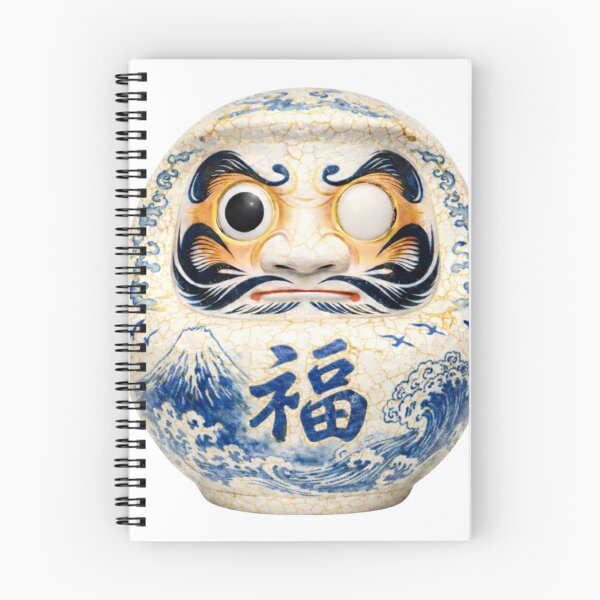 Item preview, Daruma: Porcelain Fuji & Wave Archive - 達磨「白磁富士波」 designed and sold by NYAO-YUUKI.