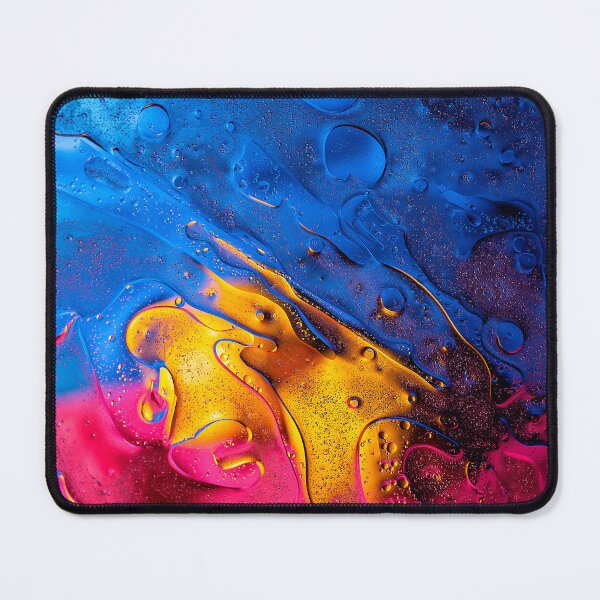 Item preview, Vibrant Blue Pink and Gold Abstract Fluid Art designed and sold by MartinAlex66554.