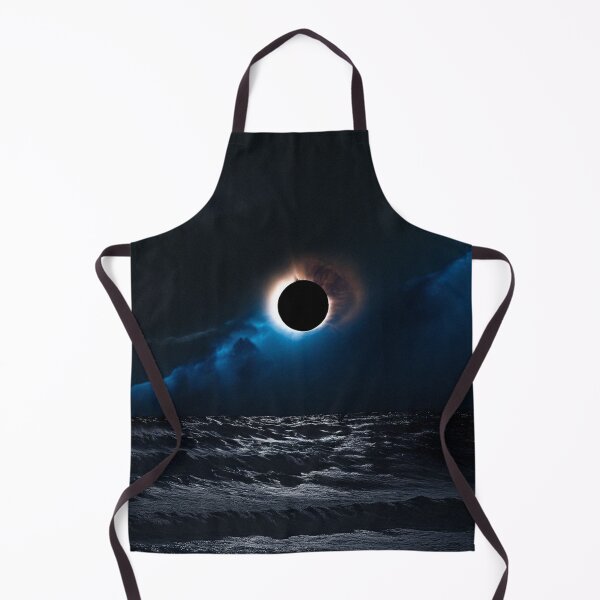 Item preview, Total solar eclipse over stormy dark ocean designed and sold by ChernivtsiSkoda.
