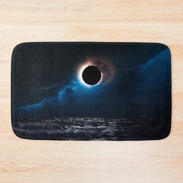 Item preview, Total solar eclipse over stormy dark ocean designed and sold by ChernivtsiSkoda.