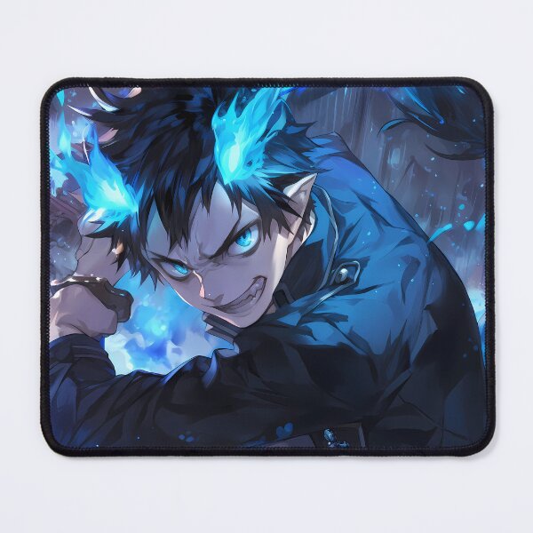 Item preview, Rin Okumura Blue Exorcist Blue Flames Intense Anime Boy designed and sold by riadjamai.