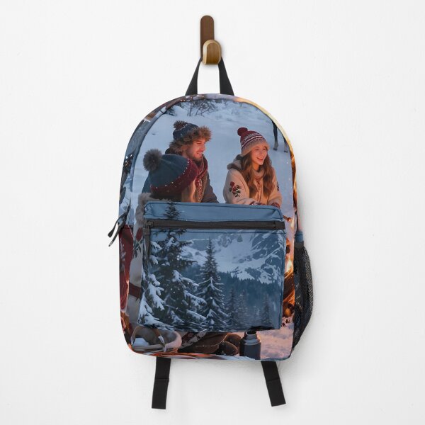 Item preview, Tatra Winter Campfire Friends Watched by Giant Mountain Robot designed and sold by ArtaFutura.