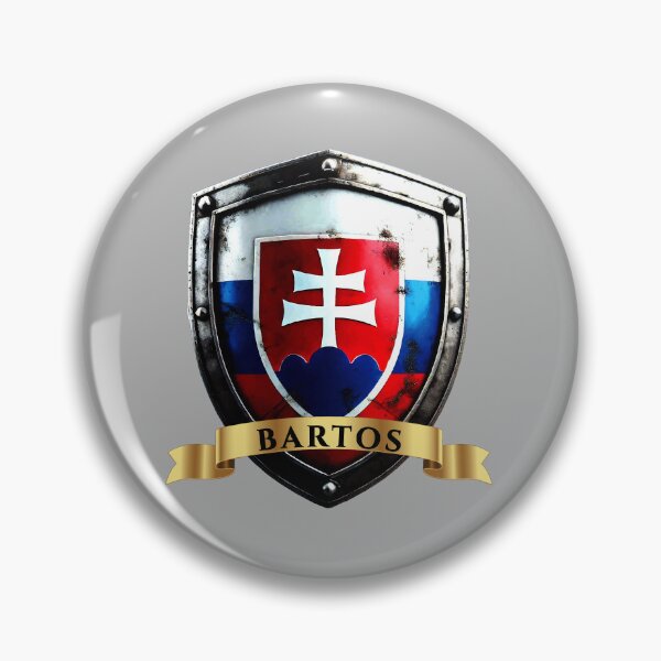Item preview, Bartos Slovakia National Pride Shield designed and sold by Highlandkings.