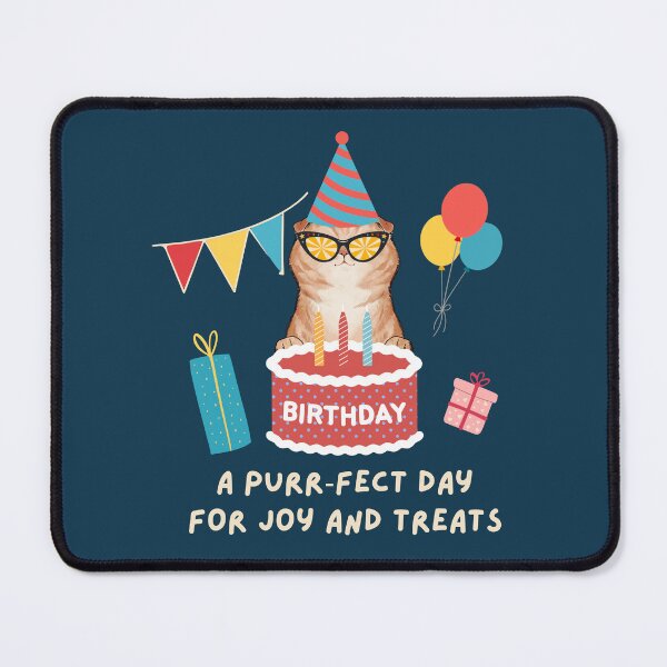 Item preview, Purrfect Birthday Cat Funny Party Design designed and sold by TheBeeKindSpace.
