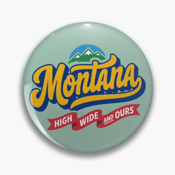 Item preview, Vintage Montana High Wide And Ours Retro 70s State Pride Script designed and sold by Cozy-Old-Pub.
