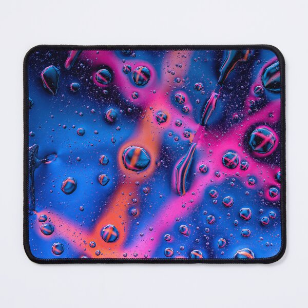 Item preview, Neon Pink Veins on Deep Blue Abstract Art designed and sold by MartinAlex66554.