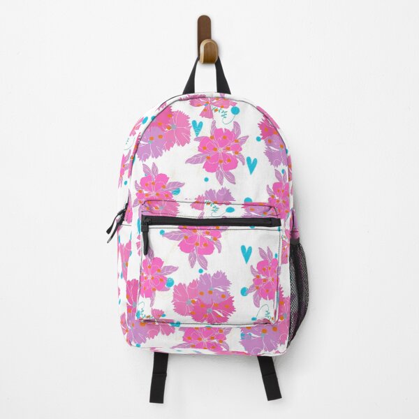 Item preview, Vibrant Pink Floral Hearts Aesthetic Pattern designed and sold by Atlasoloji.