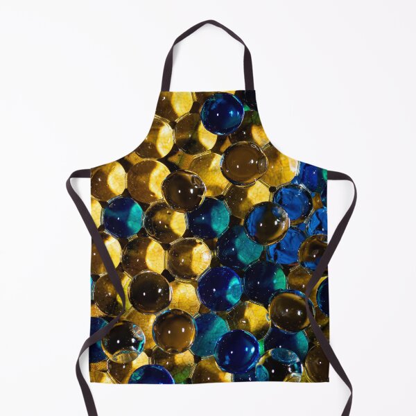 Item preview, Golden and Blue Glass Spheres Mosaic Pattern designed and sold by MartinAlex66554.