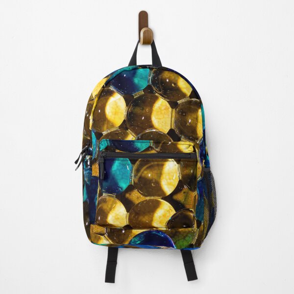 Item preview, Golden and Blue Glass Spheres Mosaic Pattern designed and sold by MartinAlex66554.