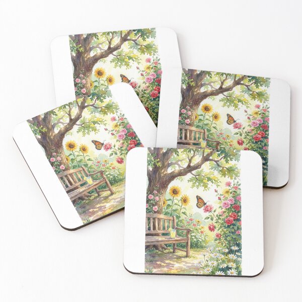 Item preview, Bench in the cottage garden designed and sold by carlsmart1.