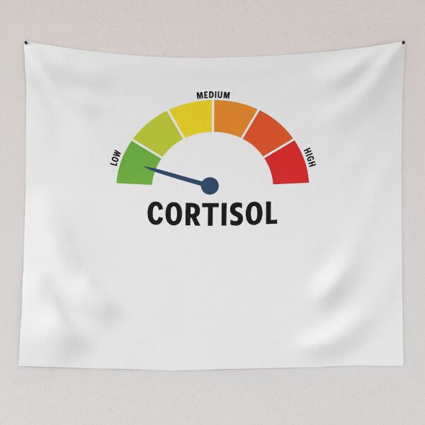 Item preview, Cortisol Low Level Stress Meme designed and sold by Hedoraxe.