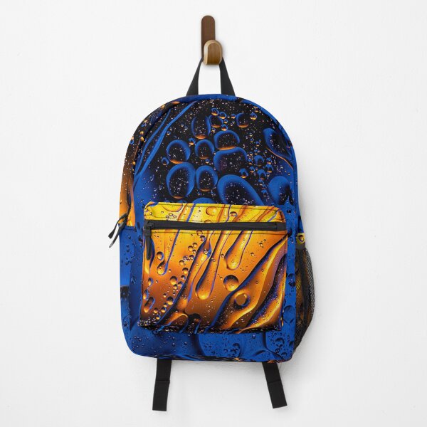 Item preview, Golden Fire and Deep Blue Liquid Abstract designed and sold by MartinAlex66554.