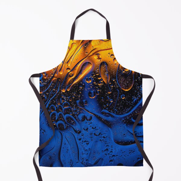 Item preview, Golden Fire and Deep Blue Liquid Abstract designed and sold by MartinAlex66554.