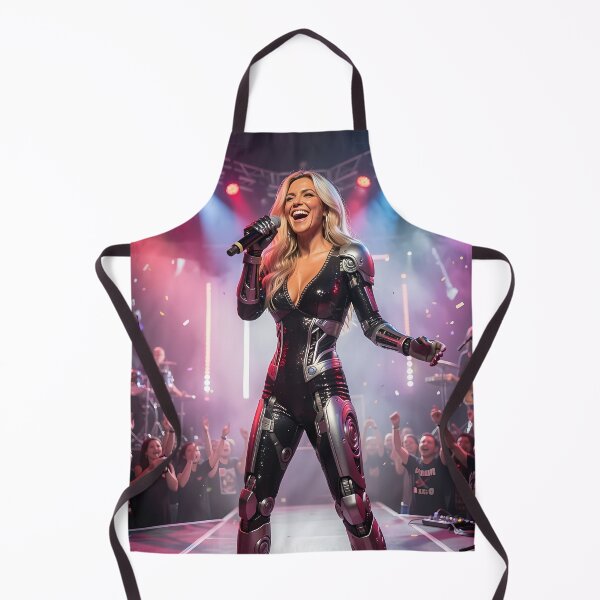 Item preview, Futuristic Pop Diva Shining Bright On Neon Stage designed and sold by ArtaFutura.