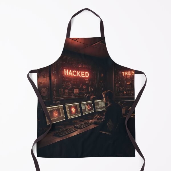 Item preview, Neon Cybersecurity Control Room Where Trust Falls Apart designed and sold by ArtaFutura.